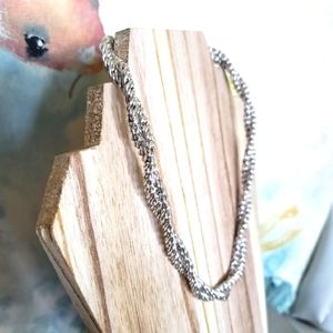 Monet signed double twist necklace